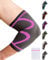 360 RELIEF Elbow Support for Men, Women, Kids, 1 Pack Compression Elbow Sleeve for Tennis, Golfers Elbow, Sports, Fitness, Gym, Weightlifting, Small, Pink + Laundry Bag