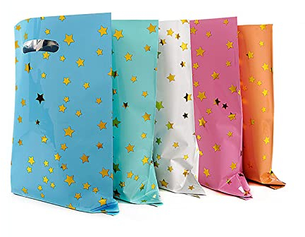 25 Pièces Sac Anniversaire Enfant, Sachet Cadeau, Pochette Surprise, Sacs de Fête Pour Enfants