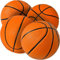 SereneLifeHome 4er Set Basketbälle, Mini Basketball Kinder & Erwachsene – Basketball Outdoor & Basketball Indoor aus Gummi, Basketball Größe 3, Basketball Klein & Strapazierfähig, Basketballs 4er Set
