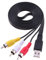 ezqnirk 1pcs 1.5m/5ft USB USB mâle A à 3 RCA mâle AV A/V Adaptateur de câble USB à RCA Convertisseur vidéo audio Cordon de câble Convient pour TV HD TV HD