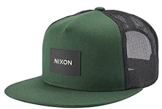 NIXON Team Trucker Hat - Green/Black