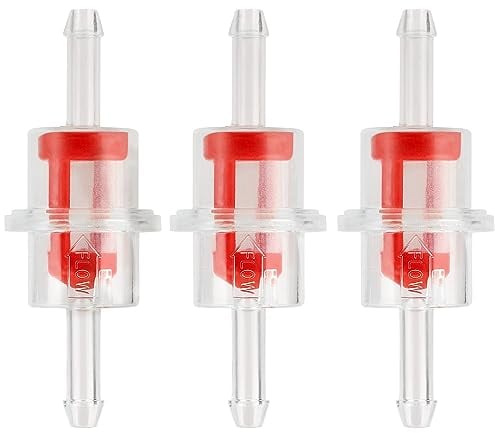 LOCOPOW 3 Stück Kraftstofffilter Benzinfilter Klein Transparent für Motorrad 3/16 5mm Hose Arctic Cat Inline Fuel Filter ATV UTV Snowmobile Watercraft PWC 0470-988