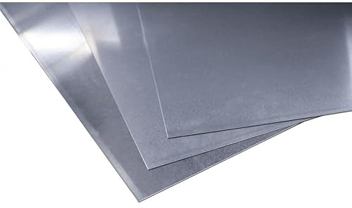 Placa de aluminio natural en bruto de 500 x 1000 mm en diferentes grosores – Se puede cortar a medida para trabajos de metales, láminas de aluminio para manualidades (grosor: 1 mm)