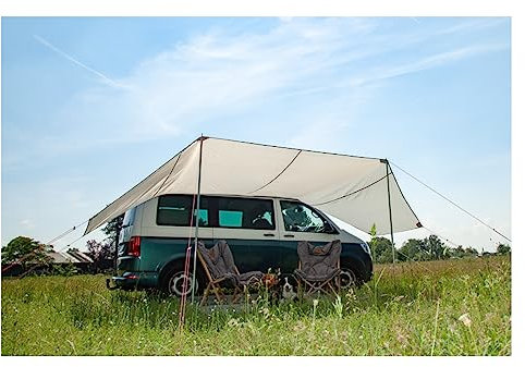 RE-Tent Sonnensegel Mauritius 560 XL - Reimo Tarp Sonnenschutz Hellgrau