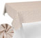 Stoff Tischdecke Tischwäsche Textil Tischtuch Baumwolle Polyester Gewebe abwaschbar pflegeleicht, in rund oval eckig Violen Beige 260x140cm Schnittkante