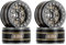 INJORA 1.0 RC Beadlock Felgen Tiefer Teller Negative Offset 3.15mm Räder für SCX24 AX24 Gladiator Bronco C10 JLU Deadbolt Axial 1/24 Crawler,Grau