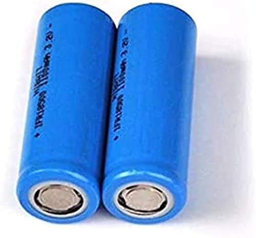 Compatible pour Batterie Au Lithium Rechargeable 3.2V 18500 LiFePo4 Cell 1100mah pour Lumière LED Solaire,2 Pièces