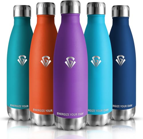 Grsta Trinkflasche Edelstahl - 750ml - Trinkflasche Sport, Auslaufsicher, Thermosflasche BPA-frei, Wasserflasche fur Sport, Fitness, Gym, Outdoor