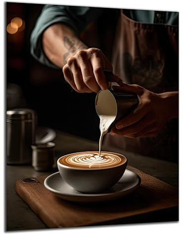 Munera Design - Bild 30x40 - Barista Kaffee - Wand-Bilder Küche Ess-Zimmer