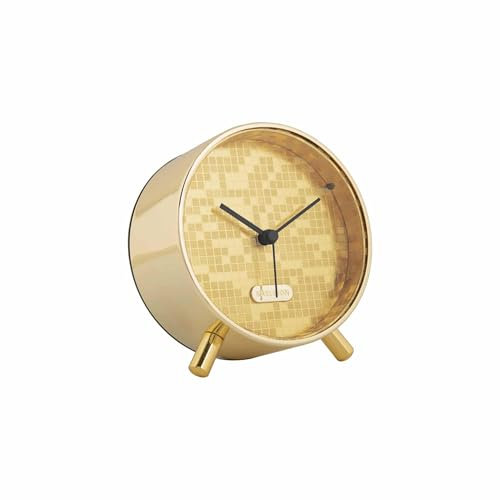 Karlsson Wecker Disco - Gold - Ø11cm - Rund - Eisen - Wecker für Schlafzimmer