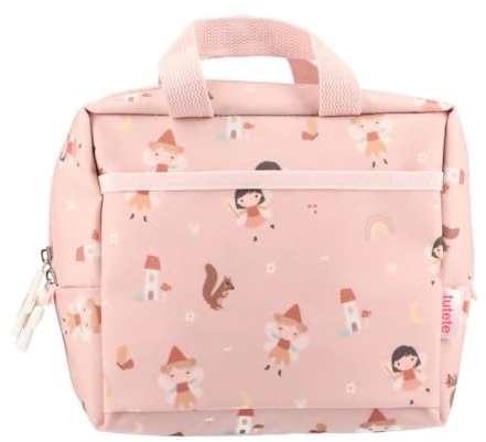 Tutete Bolsa Térmica Porta Alimentos | Nevera Portátil Pequeña y Fácil de Usar para Niños | Ideal para Almuerzos y Meriendas | Con Asas y Bolsillo Exterior, Lavable y Resistente | Wild Fairies