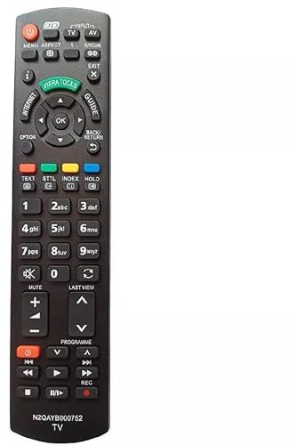 XINFUTE Mando a distancia N2QAYB000752 compatible con Panasonic TV TX-L42ET5 TX-L42ETW5 TX-L47ET5