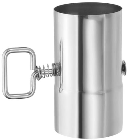 Laroal Tubo de chimenea de acero inoxidable, con compuerta para calentadores de invierno y acampada al aire libre