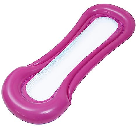 BESPORTBLE Lettino Galleggiante Gonfiabile Con Rete Per Piscina Materassino Galleggiante Per Nuoto Materassino Aerato Portatile