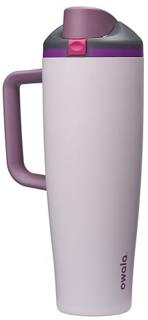 Owala FreeSip Tumbler Stainless Steel Water Bottle, 1185ml, Dreamy Field | Insulated Stainless Steel | Leak-Proof Lid with Push-Button | Double Threaded Lid for Left and Right Handed Drinking