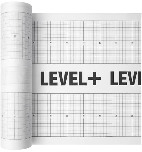 LEVEL+ Entkopplungsmatte 3m² – Armierungs- & Entkopplungsbahn für Fliesen | & Naturstein, innen & außen, Wohnräume, Balkone, Terrassen, Entkopplung & Rissüberbrückung PP-3L-AR