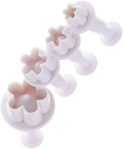 1 Set Fondant Flower Cutter, Flower Plunger Cookie Cutter, Cake Decorating Tools, Dessert and Candy Sculpting Tools, Baking Accessories