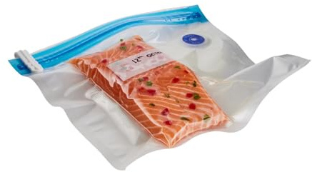 Lakeland StayFresh Vacuum Food Storage Bags – Pack of 25 Reusable Air-Lock Pouches | Heavy Duty Airtight, Waterproof & Leakproof Food Saver Bags for Fridge, Freezer or Cupboard