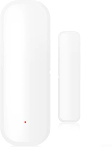 Linhexis Tuya für Zigbee-Türsensor, kabelloser Öffnen/Schließ-Detektor für Sicherheits-Alarmsystem, App-Push-Benachrichtigungen, für Alexa, Google Assistant, Weiß (für Zigbee)