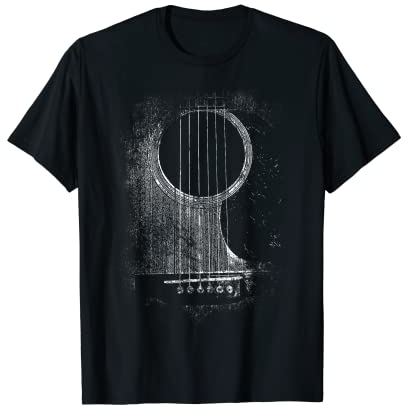 Akustische Gitarre Sechs Saiten Classic Rock & Roll T-Shirt