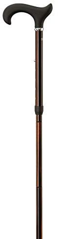 Gehstock Carbon Faltstock 4-Fach Faltbar Größe 5-Fach Höhenverstellbar Von 84cm Bis 94cm Belastbar Bis 110kg Derbygriff