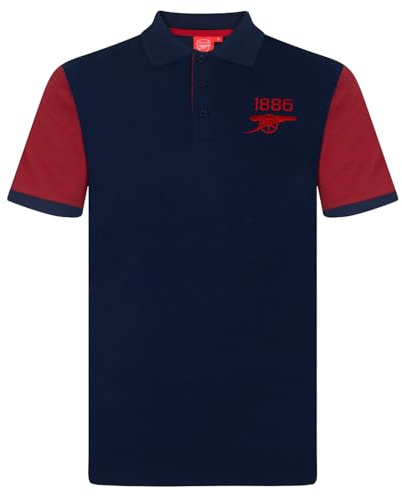 Arsenal FC Mens Polo Shirt Crest Official Football Gift
