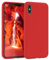 EAZY CASE - Silikon Hülle für iPhone XS Max Hülle weich stoßfeste Schutzhülle mit Kameraschutz Handyhülle iPhone XS Max Silikonhülle Dünn mit Premium Mikrofaser Schutz Cover Phone Case in Rot