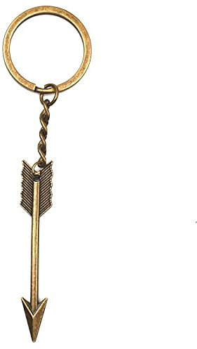 Schlüsselanhänger Schlüsselring Nette Mode Pfeil Schlüsselbund Retro Pfeil Anhänger Schlüsselring Charme Männer Frauen Schlüsselkette Party Geschenk-Bronze