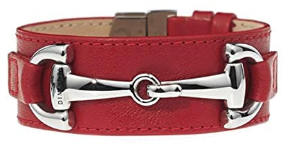 DIMACCI ARMBAND - ORSINI (Rot + Edelstahl)