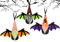 Halloween Dekoration, Halloween Hängend GNOME 3 Stück, Fledermaus Dekor,Halloween Wichtel Gesichtslose Deko，Halloween Herbst Handgemachte Plüsch Wichtel Fledermaus Deko Halloween Party,Garten, Home