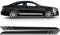 Auto-Dress Seitenstreifen Aufkleber Set/Dekor passend für Mercedes-Benz C-Klasse C 204 - Motiv: Edition One (123 Medium Grey)