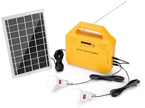 GutReise Sistema domestico solare, piccoli pannelli solari CC per esterni che caricano la situazione di emergenza del generatore