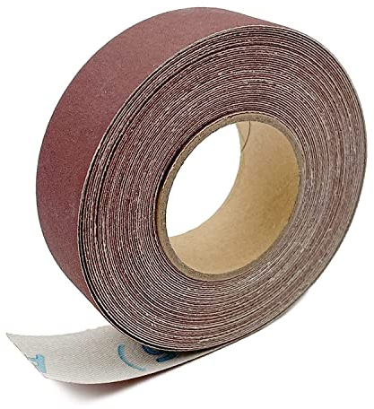 400 Körnung Schleifpapier Rollen 2,5 cm x 8m Schmirgelpapier Aluminiumoxid Sandpaper Roll Emery Cloth für Holzmöbel Finishing Metall Schleifen Automotive Polieren