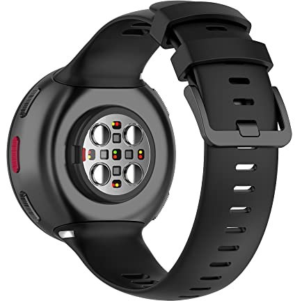 TopTen Uhrenarmband kompatibel mit Polar Vantage V2, Silikonarmband, Ersatzarmband