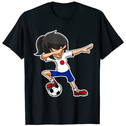 Dabbing Maillot de football japonais pour fille T-Shirt
