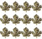 STMK Set mit 12 Ahornblatt-Serviettenringen, Herbst-Serviettenringe, Legierung, Serviettenhalter für Herbst, Erntedankfest, Mottoparty, Herbst-Tischdekorationen
