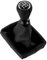 DOMENICA 5 Velocidades Pomo Palanca de Cambios Cuero con Funda Compatible de Peugeot 206 406 (Negro)