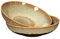YA JU 2 Stk Tiefe Teller Set, Pasta Teller, Suppenteller, Pastaschüssel, Mikrowellengeschirr,Speiseteller, Salatschüssel, Servierschale für, Salat usw (braun - ohne geprägten Löwenkopf)
