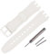 Rihahisy Bracelet de montre en caoutchouc de silicone ultra fin de 16 mm pour Swatch