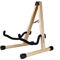 Gitarrenständer, Akustik-, Klassik-, E-Gitarrenständer, A-Frame Folding Bass Guitar Display Stand (Natural Solid Wood)