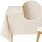 KP HOME Abwischbare PVC-Tischdecke, rechteckig, Wachstuch, 300 x 140 cm, Armaturenbrettlinien, Kunststoff-Vinyl-Tischdecke, abwischbar, Vinyl, für Küche und Esszimmer, wasserfest, Cremebeige