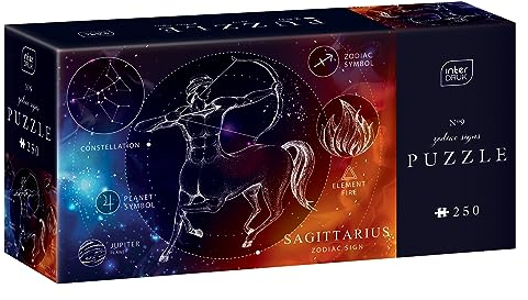 Interdruk Puzzle 250 48x33 cm Zodiac Zodiak Sternzeichen - Sagittarius - Archer - Schütze