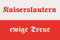 U24 Aufkleber Kaiserslautern ewige Treue Flagge Fahne 8 x 5 cm Autoaufkleber Sticker
