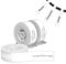 NIIMBOT 3 Roll Cable Lable Maker Tape 0.49 x 4.29 (12.5×109mm) Printer Sticker Paper with Self-Adhesive for D11/D110/D101 Label Maker (White)