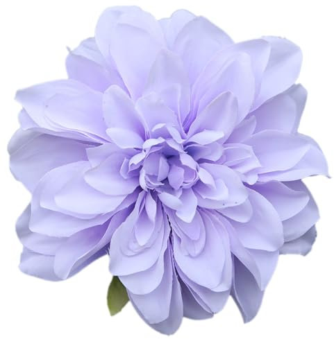 Wambere 5 Stück Künstliche Dahlien, Künstliche Blumen Köpfe Blütenköpfe Seidenblumenstrauß für Tischaufsätze Arrangement Tortendeko Hochzeit Blumengesteck Heimdekorationen,Helles Lila