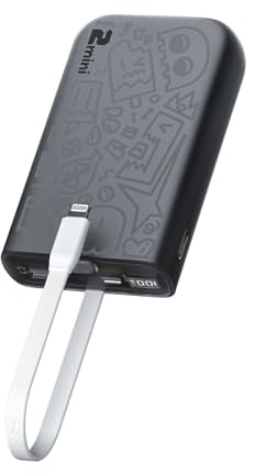 imuto Power Bank 20000mAh con Cable iOS Integrado, USB C PD 22.5W Cargador Portatil con Pantalla LED Bateria Externa Carga Rapida Powerbank para iPhone 14/13/12 Galaxy S20 Xiaomi iPad Pixel Tablet