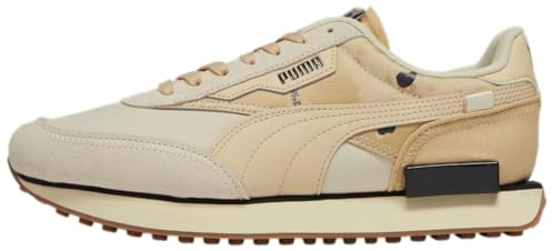 PUMA Future Rider Herren-Sneaker, Camouflage, Flaggschiff, Schnürschuhe, Freizeitschuhe, Grün, Beige, 46 EU