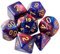 Dzxin DND-Spielwürfel-Set, 7-teilig, polyedrisches Würfel-Set für Dungeons and Dragons, RPG, MTG, Rollenspiele, Tischspiele (Lila)