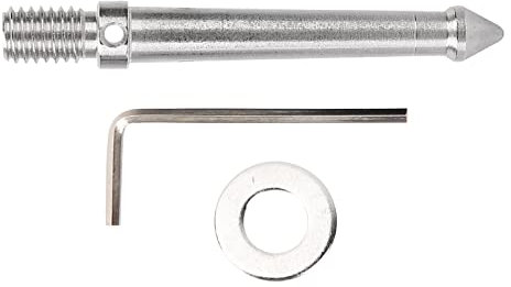 EIMSOAH Stainless Steel Spike Mount Adapter, Ground Spike Mount, Monopod Spike, for Tripod Monopod with 3/8 Inch Screw Thread Camera Accessories (8CM)