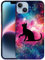 GlamCase for iPhone 14 Plus, iPhone 14 Plus Case - Cat Galaxy Space Stars Design Printed Slim Fit Cute Plastic Hard Snap on Protective Designer Back Phone Case/Cover for iPhone 14 Plus